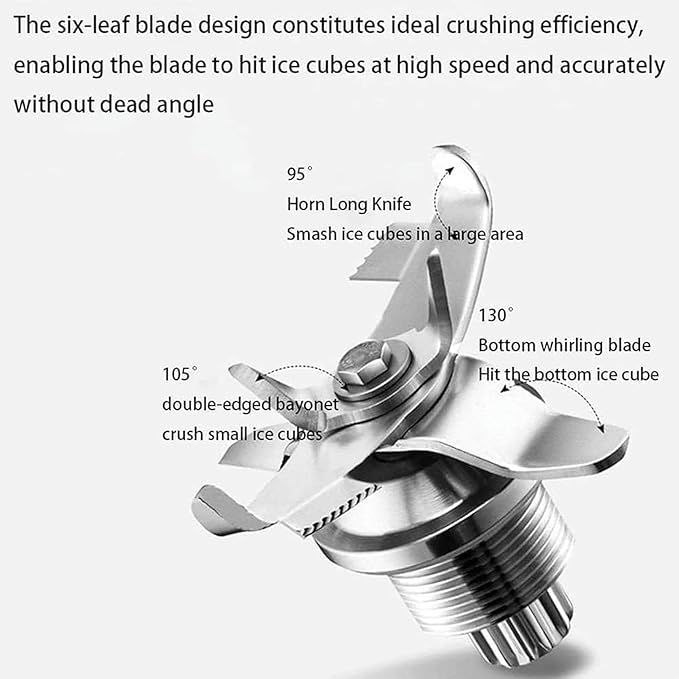 Commercial Blender for Smoothies 2L Electric Stand Mixer Ice Crusher with 17000 RPM Blades and Soundproof Enclosure 5 Presets Quiet Kitchen Machine C