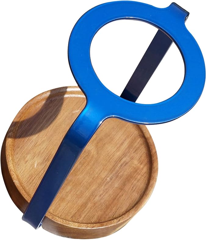 SOTECH Pour Over Coffee Maker Set with Black Gooseneck Kettle Wooden Filter Holder Coffee Dripper Glass Server with Paper Coffee FiltersDIY Manual Coffee Maker Set (Maker Stand Blue)