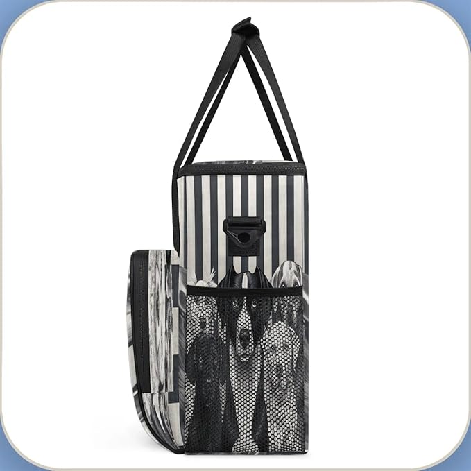Striped Dog Coffee Maker Carrying Bag for Keurig K-Mini or K-Mini Plus Storage Portable Coffee Maker Travel Bag