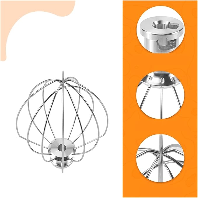 K5AWW Stainless Egg Beater Mixer Mixing Head 5QT