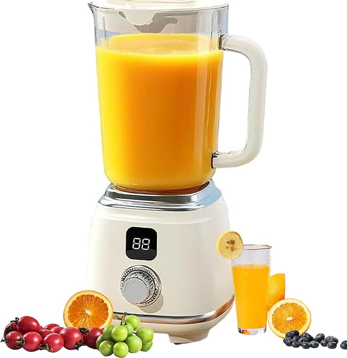 600ml Blender Smoothie Maker 50W Juicer Machines with Sharp Stainless Steel Blades 2 Speed and Pulse Ice Crushing for Milkshake Juice Baby Food and Vegetable Drinks black (White)