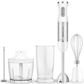 Upgraded Blender Handheld 1100W 20 Speed Settings Max 15500 RPM 5 in 1 Hand Blender with Milk Frother Handheld Food Processor Batidora De Mano Electrica Kitchen Appliances White