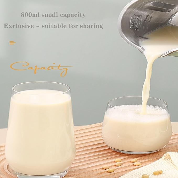 Soy Milk Maker Portable Mini Juicer with 8 Functions Free Filtering and Self-Cleaning for Household Use