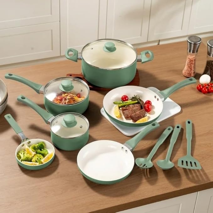 12 Piece Nonstick Aluminum Alloy Cookware Set
