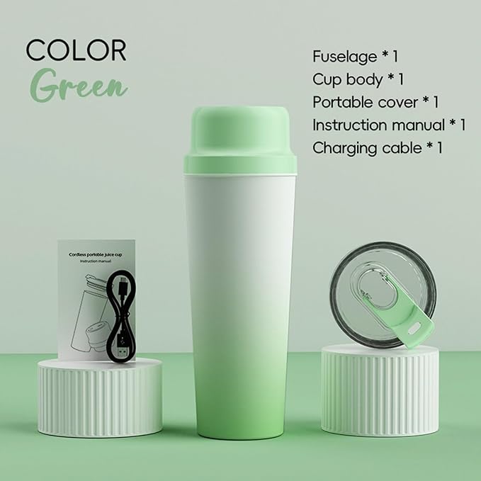 PANGBOER Portable Smoothie Mixing Cup &amp Refillable 650ml Large Capacity Juicer Kitchen