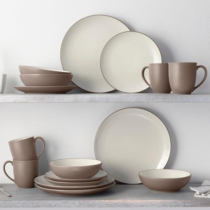 Noritake Colorwave Clay 16-Piece Coupe Dinnerware Set Service For 4