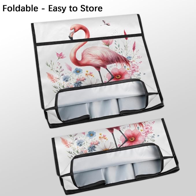 cfpolar Kitchen Aid Mixer Cover Compatible with 6-8 Quarts Pink Flamingo Flower Stand Mixer Cover Kitchen Aid Mixers Accessories Appliance Organizer Bag Dust Covers with Zipper Pocket