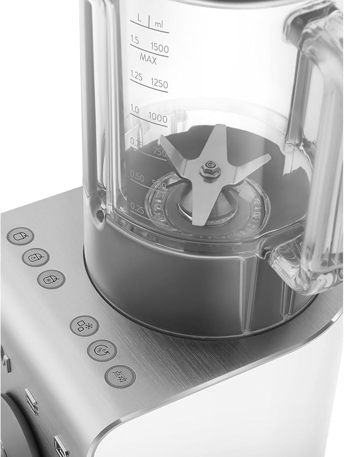 SMEG BLC01 Professional High-Performance Blender – 1.5L Tritan™ Jug 9 Speed Settings Stainless Steel Blades Modern Design Powerful 1250W Motor for Smoothies Soups &amp More