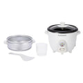 CUCKOO One Touch Rice Cooker 3-Cup (Uncooked) / 6-Cup (Cooked) Mini Rice Cooker &amp Warmer with Steamer Tray Versatile Grain Cooker Soup Maker Auto Keep Warm White (CR-0301C)