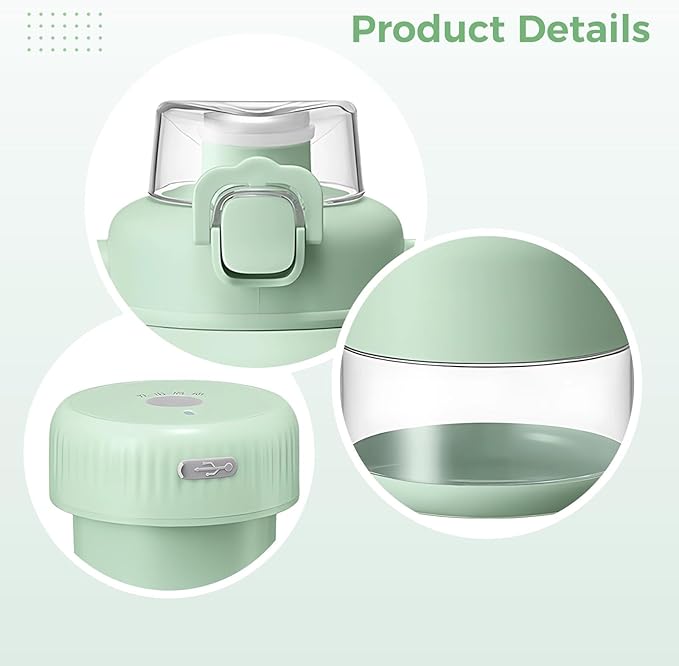 Juicer With 16.9 Fl Oz / 500 Ml Capacity Wireless Automatic Blending Cup Usb Rechargeable Multi-Functional Fruit Juicing Cup With Detachable Lid Great For Outdoor And Travel Use