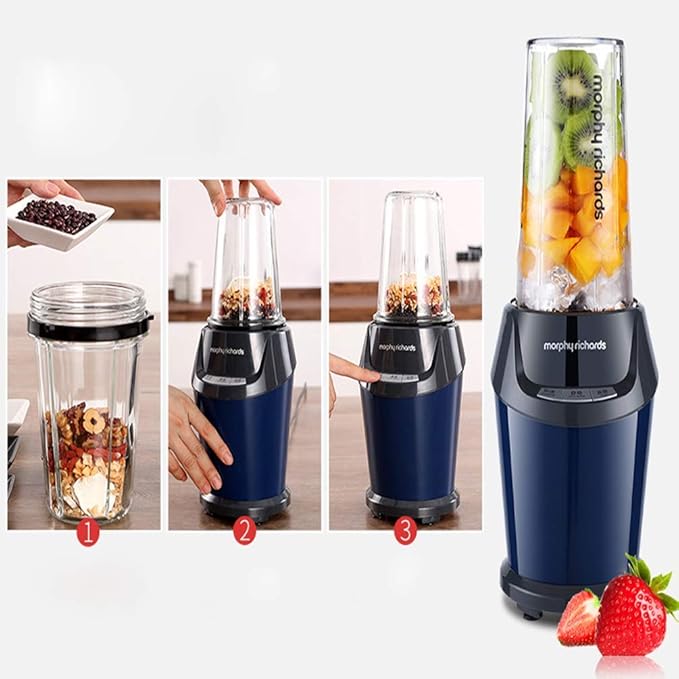Portable Blender Mini Blender Smoothie Maker with USB Rechargeable Electric Blender Professional Commercial for Vegetables and Fruit Smoothie Maker Blender Food Processor 21000Rpm 600W