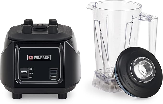 WILPREP 3.5 HP Blender Toggle Switch Adjustable Speed BPA-Free 64 oz Jar