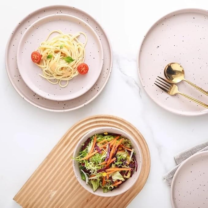 12-Piece Round Dinnerware Set Dishes and Plates Sets Dinner