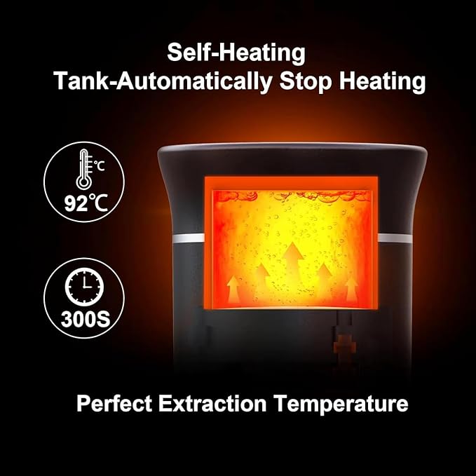 Portable Electric Espresso Machine - Self-Heating Travel Coffee Maker with USB-C Compatible with Ground Coffee NES &amp DG Capsules | Ideal for Camping Car Office &amp Hiking