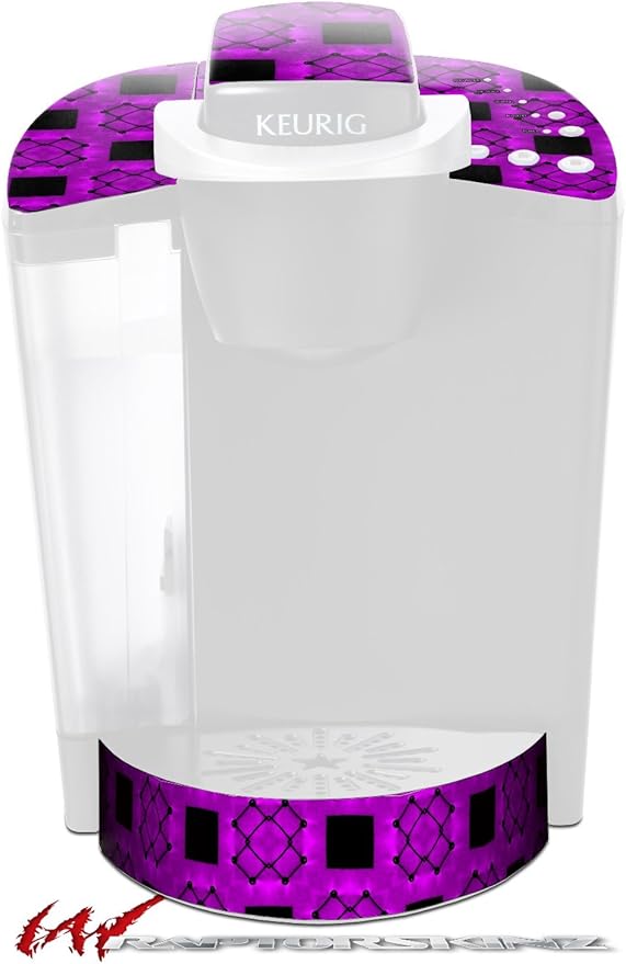 Decal Style Vinyl Skin compatible with Keurig K40 Elite Coffee Makers Criss Cross Purple (COFFEE MAKER NOT INCLUDED)