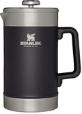 STANLEY Classic Stay-Hot French Press Coffee Maker 48 oz | 5 Minute Brew 4 Hours Hot | Mesh Filter for Coffee Grounds | Insulated Stainless Steel French Press | BPA-Free | Matte Black