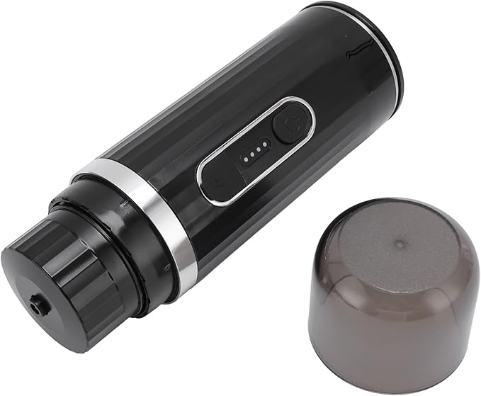 Fabater Portable Coffee Machine 20 Bar Pressure 80ml Water Tank Rechargeable Electric Coffee Maker Travel Maker with Capsule and Ground Compatibility for Camping Hiking