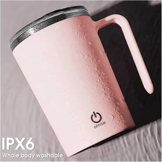 350ml Automatic Stirring Mug - Electric Coffee &amp Milk Mixing Cup With Magnetic Blender For Effortless Beverage Preparation
