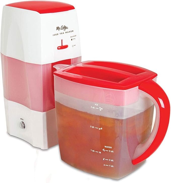Mr. Coffee TM75RS-RB-1 3-Quart Tea and Iced Coffee Maker Red