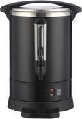 100-Cup Commercial Coffee &amp Hot Water Urn | 18l Large Capacity Stainless Steel Electric Beverage Dispenser with Double Wall Insulation | Professional Hot Beverage Maker for Catering Weddings