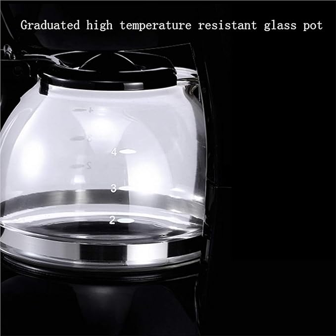4-Cup Electric Coffee Maker with Insulated Pot - Compact Drip Machine for 4-6 People Ideal for Home and Office Use