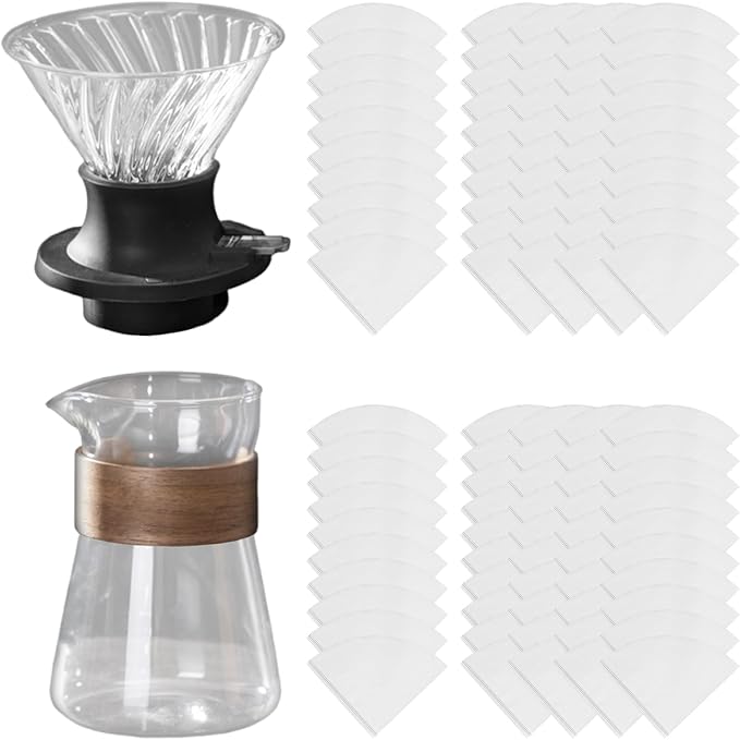 Cold Brew Coffee Maker with Detachable Silicone Base Color Coffee Decoration Set Homes Kitchen Essential