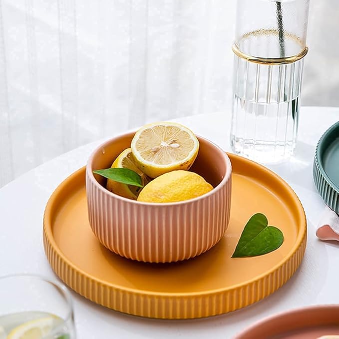 Dinnerware Sets Dish SetCreative Porcelain Tableware Set with Plates Bowls and DishCeramic Dinner Set for Home Kitchen and DinningMicrowave Dishwasher Safe (A 17pcs)