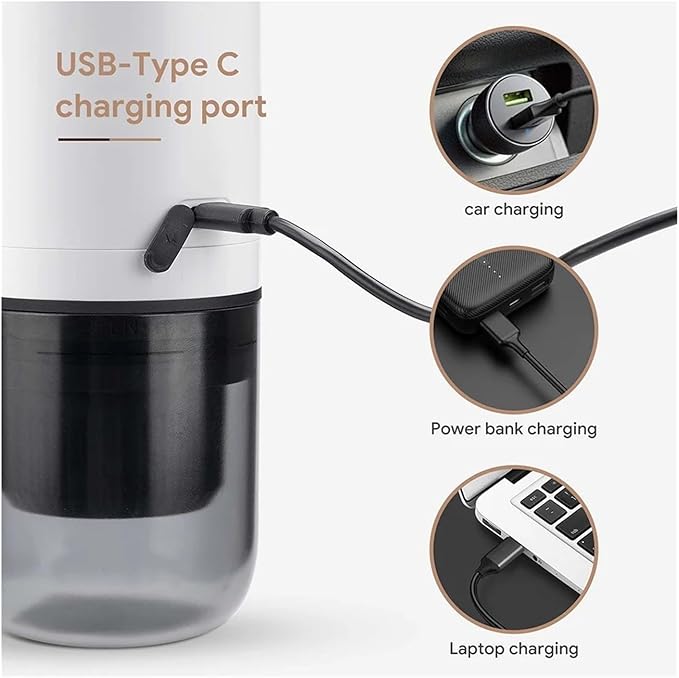 Portable Coffee Machine 3 In 1 Portable Espresso Machine For Powder Capsule Coffee Bag And Ground Coffee Suitable For Car Home Camping Machine for Outdoor Travel Picnic(Black Packaging 2)