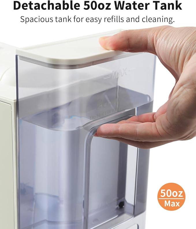 Hot &amp Iced Coffee Maker with Bold Setting Single Serve Coffee Maker for K Cup and Grounds 6-14 Oz Brew Sizes 50 Oz Removable Water Tank One Cup Coffee Machine with Reusable Filter White