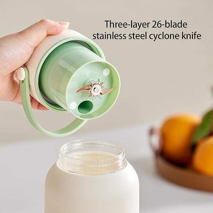Stainless Steel Juicer Cup With Real Time Power Display Easy Blenders Juices Maker For Office Home Use Cordless Blender