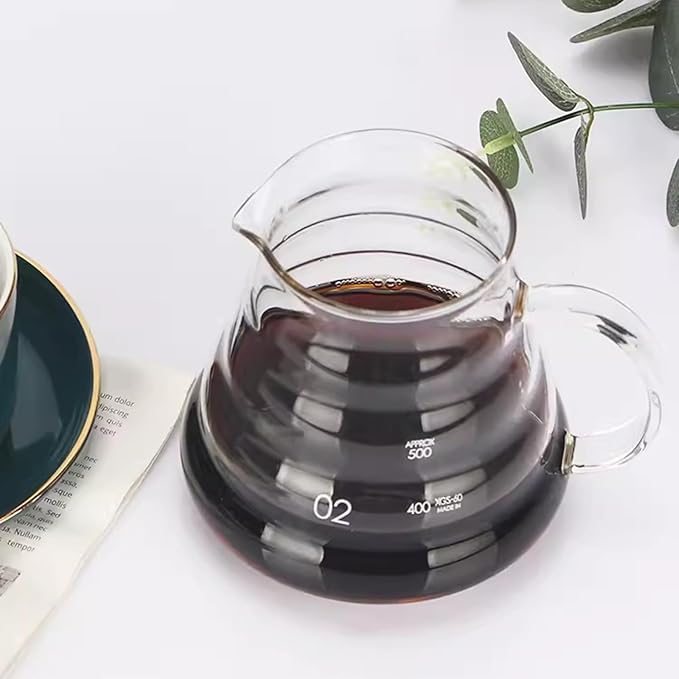 Cold Brew Drip Tower Iced Coffee Maker 600ml Glass Coffee Pot Adjustable Speed Dripper with Wood Stand Coffee Lover Gift Makes 6-8 Cups Coffee