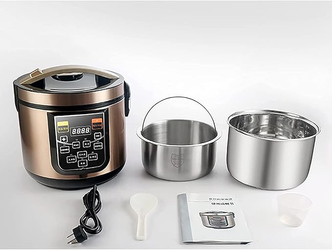 Household Electric Rice Cooker Low-Sugar Household Rice Cooker 304 Stainless Steel Liner Rice Soup Separated For 3-7 People