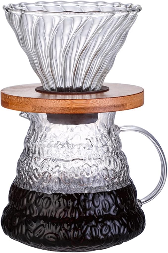 Coffee Carafe Manual Coffee Maker Coffee Set Coffee Drip and Coffee Maker Set Reusable Coffee Filter Convenient