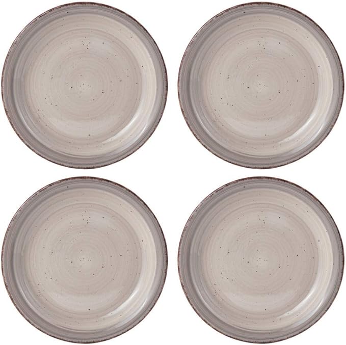 Pfaltzgraff Sadie 16-Piece Cream Dinnerware Set Service for 4 Durable Stoneware Plates and Bowls with Classic Design Microwave and Dishwasher Safe