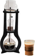 Tower Coffee Maker 600ml Cold Brew Coffee Maker - Glass Ice Dripper for Slow-Drip Iced Coffee &amp Cold Brew Home Barista &amp Iced Coffee Lovers Around 6-8 Cup (Gray)