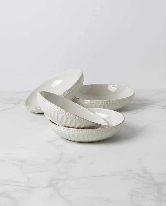 Lenox 895708 French Perle Groove Pasta Bowls Set Of 4