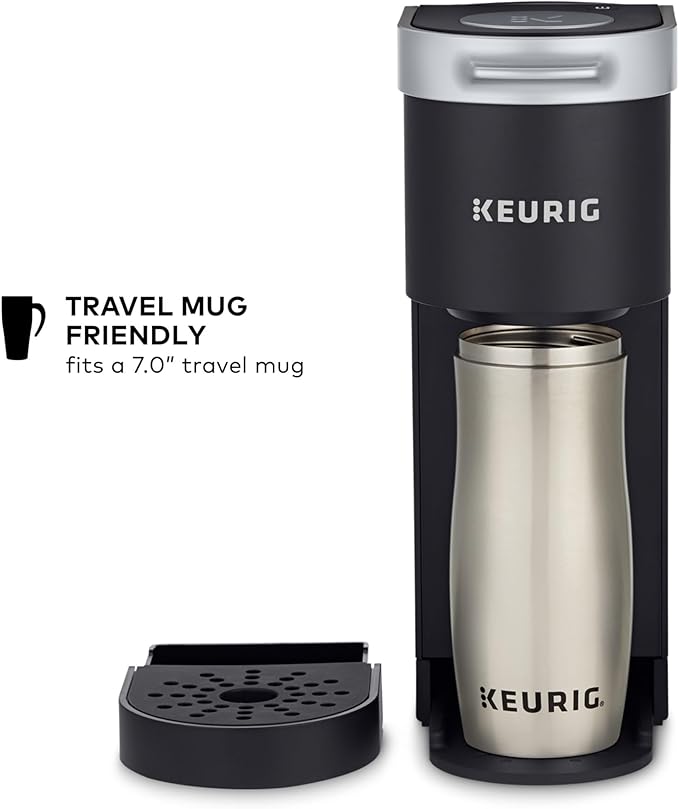 Keurig K-Mini Single Serve K-Cup Pod Coffee Maker 6 to 12oz Brew size with Cord Storage Perfect for Small Spaces Black