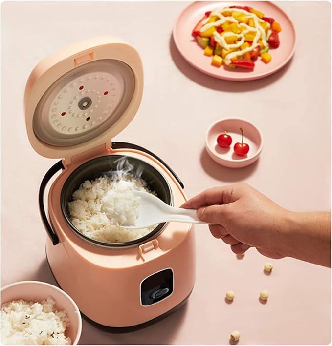 Rice Cooker - Rice Cooker With Steamer Basket Electric Rice Cooker &amp Rinse Basket Portable Mini Rice Cooker Nonstick 15 Minutes Fast Cooking Re-heating Keep Warm For 2-4 People (Color : Blu