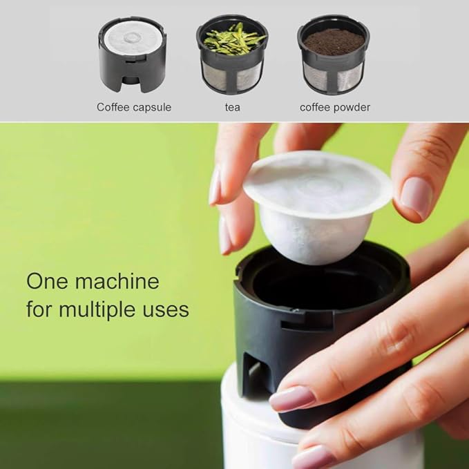 Portable Espresso Machine USB Coffee Maker Small Travel Coffee Machine(Size:9.96 * 2.95 * 2.95 in)