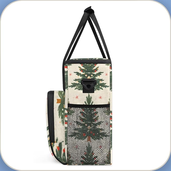 Cartoon Tree Coffee Maker Carrying Bag Cute Tree Travel Storage Bag Compatible with K-Mini or K-Mini Plus Single Serve Coffee Brewer Carrying Case with Multiple Pockets &amp Shoulder Strap