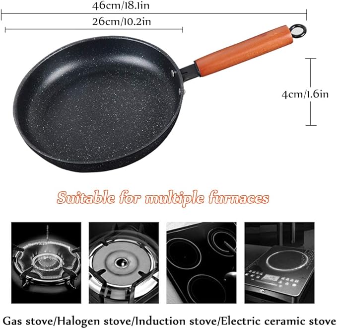 Cooking Pot Non Stick Cookware Sets3 Piece Stone-Derived Pots and PansFrying Pan and Saucepan Set for BakingBroilingFryingRoasting