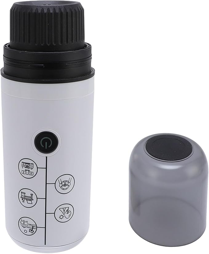 Portable 17Bar Pressure Coffee Maker with 2600mAh Battery for Travel Camping Powder and Capsules Compartment Cordless Design Electric Coffee Machine Simple and Efficient