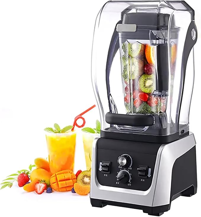Professional Blender Smoothie Blender Machine with Sound Cover 2300W Strong Motor And 2.5L High Capacity Bass Noise Reduction and Easy To Operate For Smoothies Ice and Frozen Fruit