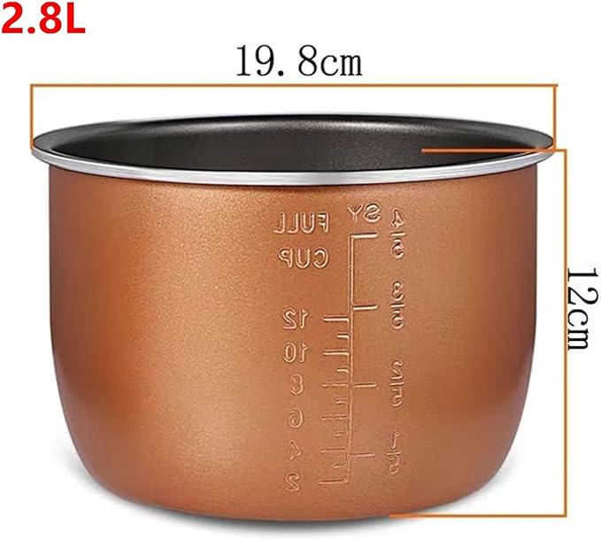 2.8L Electric Rice Cooker Inner Pot Bowls Multicooker Bowl Tank for Cooking Soup Porridge