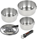 Wahei Freiz FM-8157 Folias Pot Set One-Touch Cooker 3-piece Set Induction Compatible Stainless Steel Made in Japan