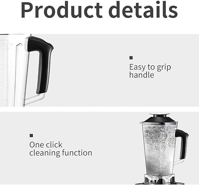 Electric Blender Kitchen Blending Cup 2.5L Portable Food Chopper/grinder Self-cleaning Function Can Make Smoothies and Juices.