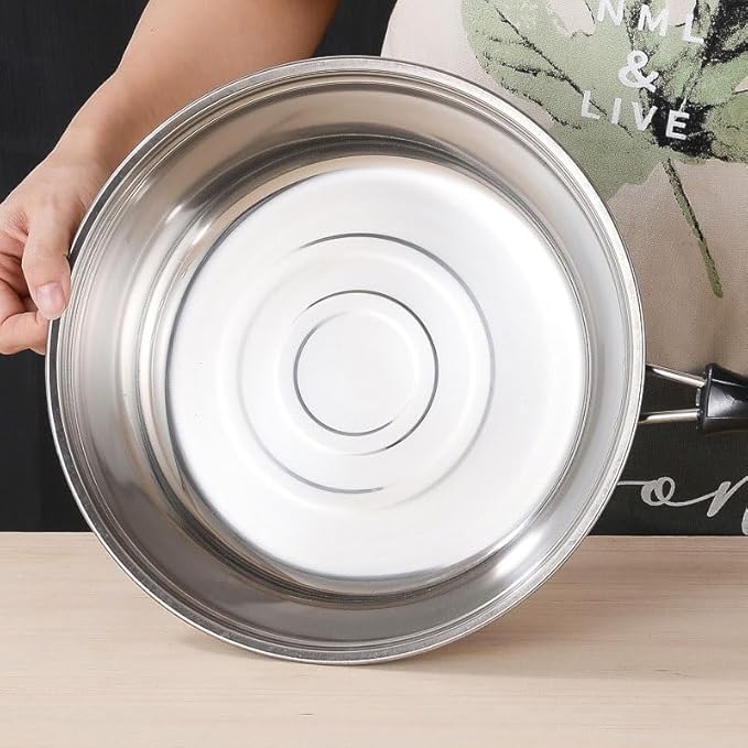 Stainless Steel Milk Pot Soup Wok Three Piece Cookware Set