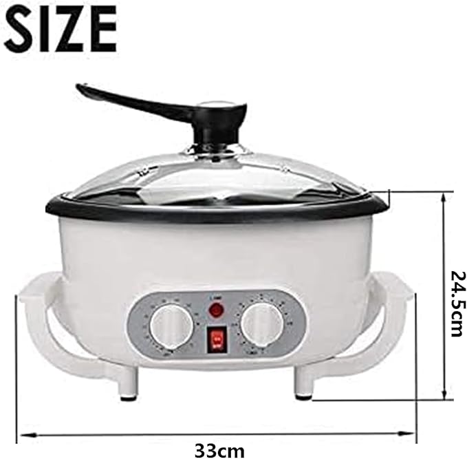 Electric Coffee Roaster - 750g Capacity Household Coffee Bean Burner - With Timer And Temperature Adjustable Coffee Maker - Bow Stir Coffee Maker