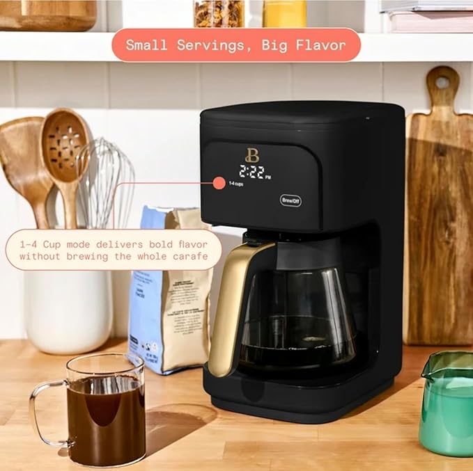 12 Cup Programmable Coffee Maker by Drew Barrymore (black)