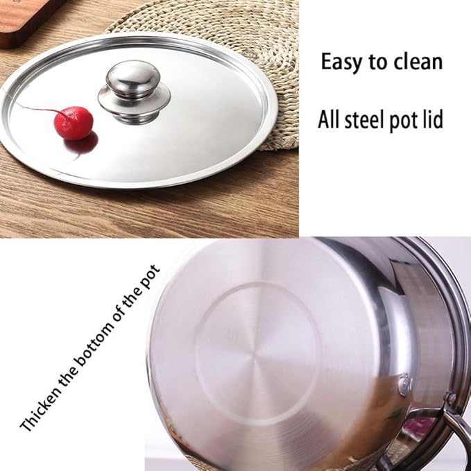 Cookware-Set 5-PieceCooking Pot Set With Full Stainless Steel Lid All Types Of Cookers Induction Gas Ceramic Electric Cookware